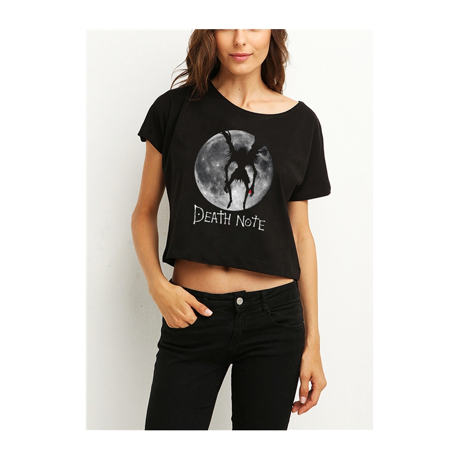 Anime Death Note - Ryuk Moon Yarım Kadın T-Shirt