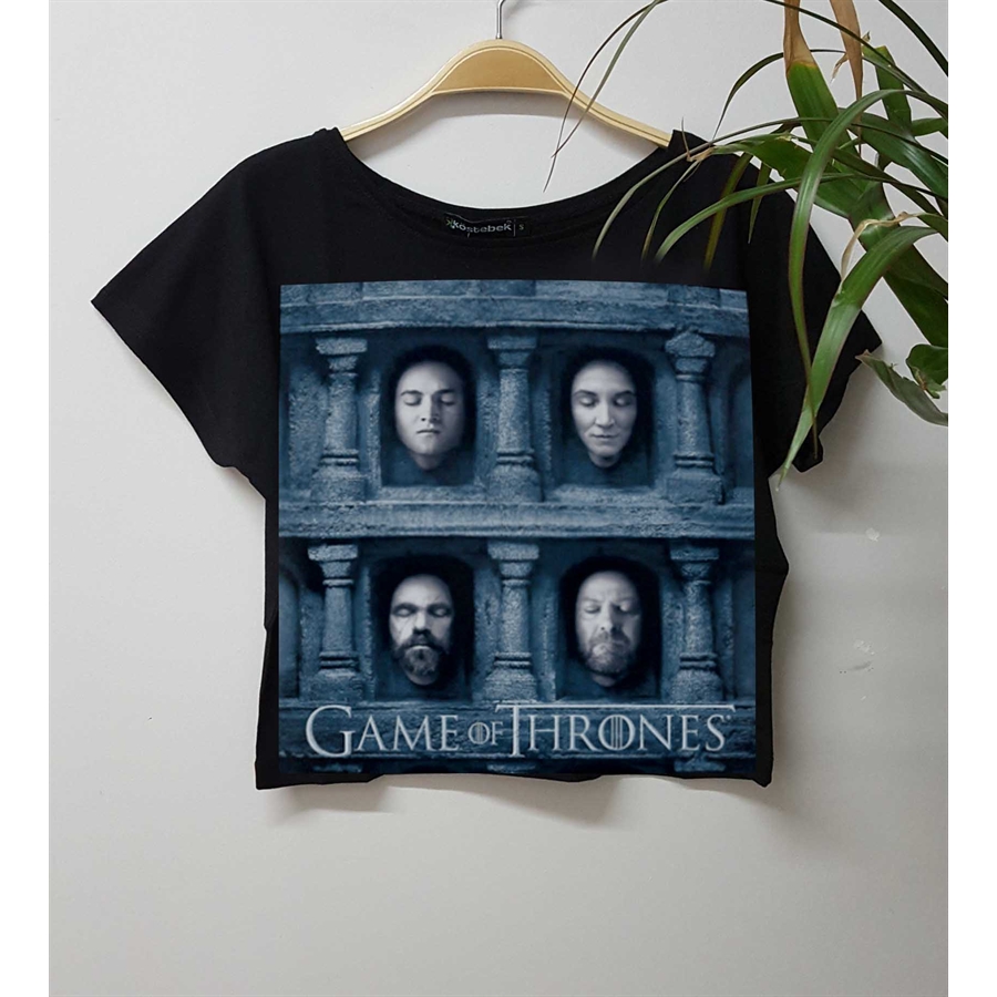 Game Of Thrones Temple Of Faces Yarım Kadın T-Shirt