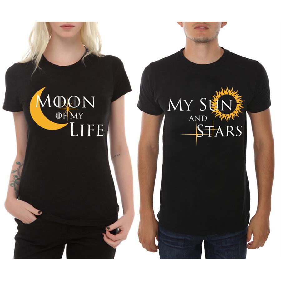 Game Of Thrones -Moon Of My Life & My Sun And Stars Çift T-Shirt