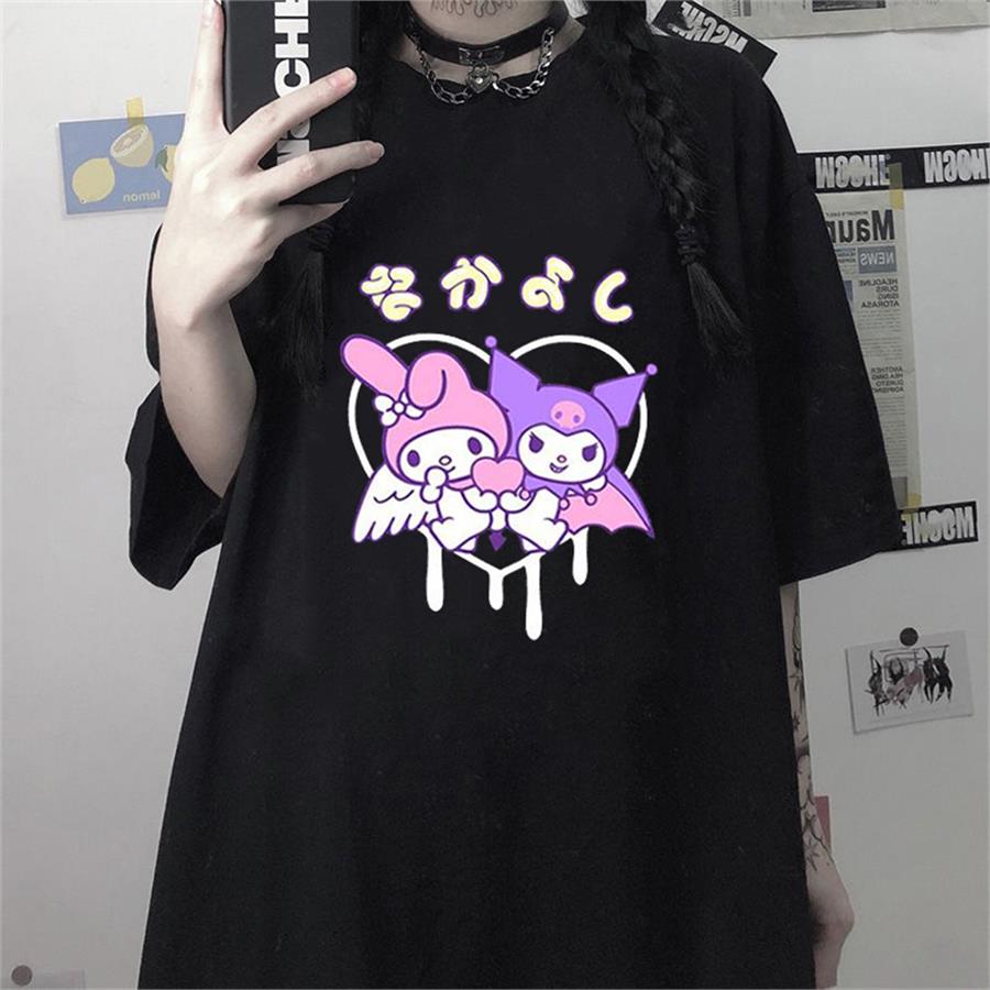 Anime Fantasy Magic Melody - Kuromi Heart Unisex T-Shirt