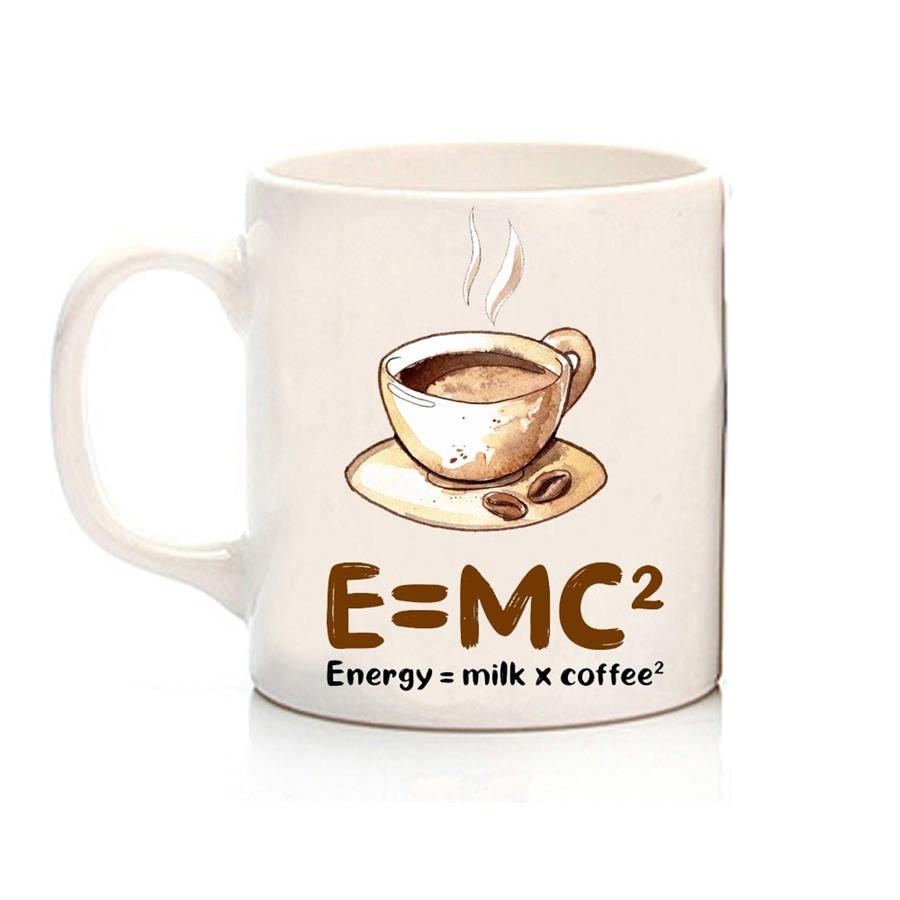 E=Mc2 Kahve Görselli Kupa