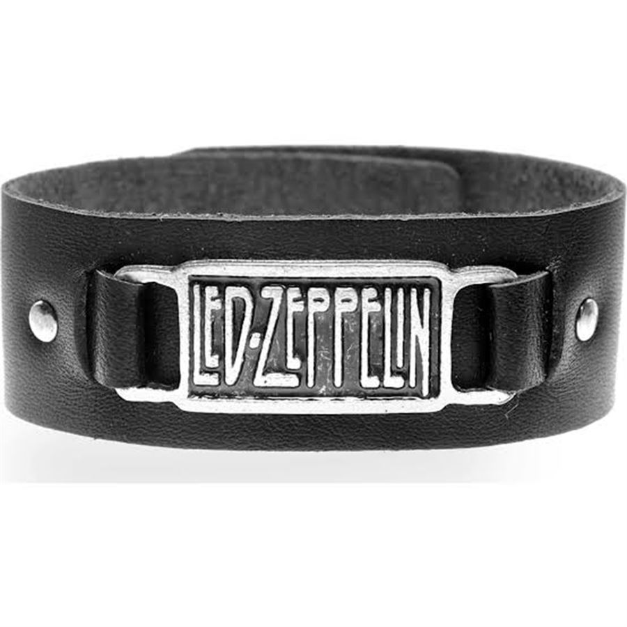 Led Zeppelin Deri Siyah Bileklik