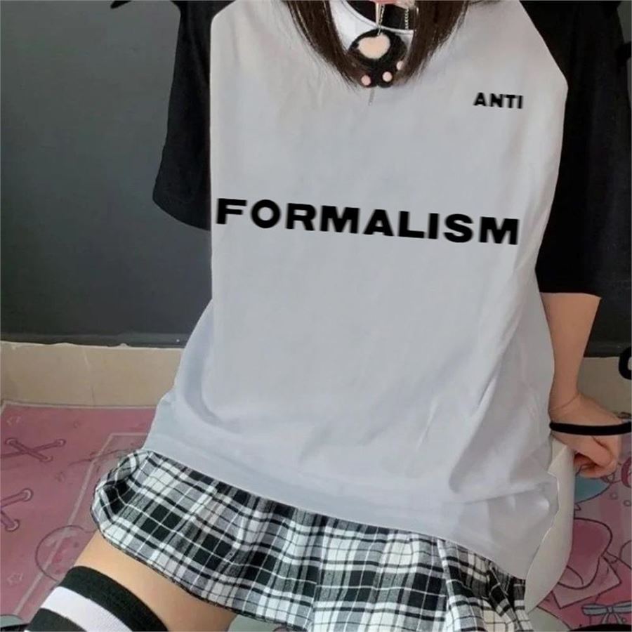 Gri Anti-Formalism Raglan (Unisex) T-Shirt