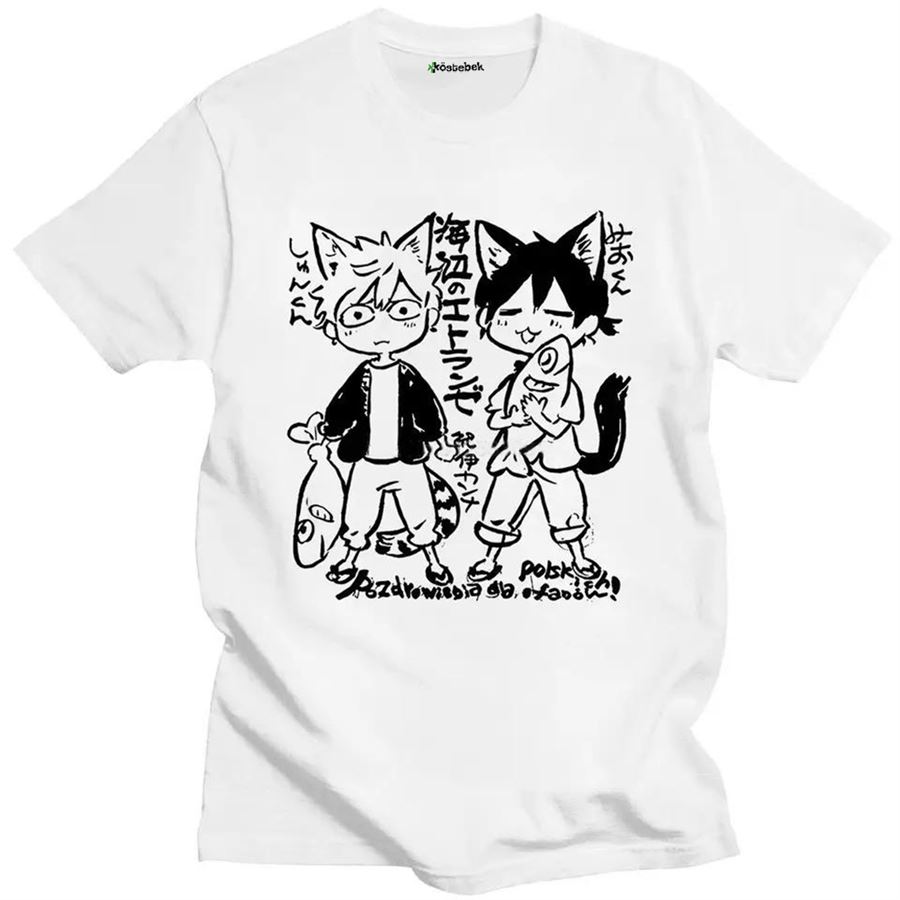Beyaz Anime Hashimoto Shun And Chihana Mio (Unisex) T-Shirt