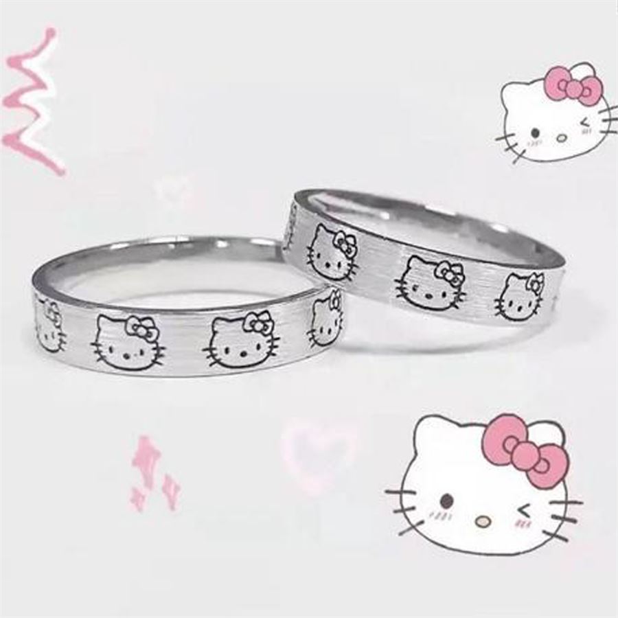 Silver Basic Hello Kitty Yüzük