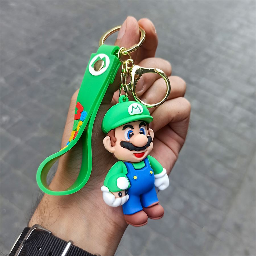 Yeşil Super Mario - Mushroom Silikon Anahtarlık
