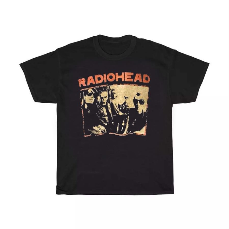Siyah Radiohead Group Unisex T-Shirt 