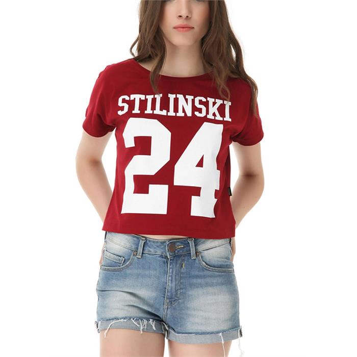 Teen Wolf - Stilinski 24 Kadın Yarım T-Shirt