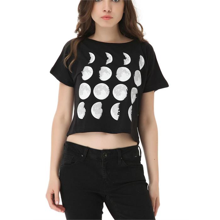 Moon Phases Yarım T-Shirt