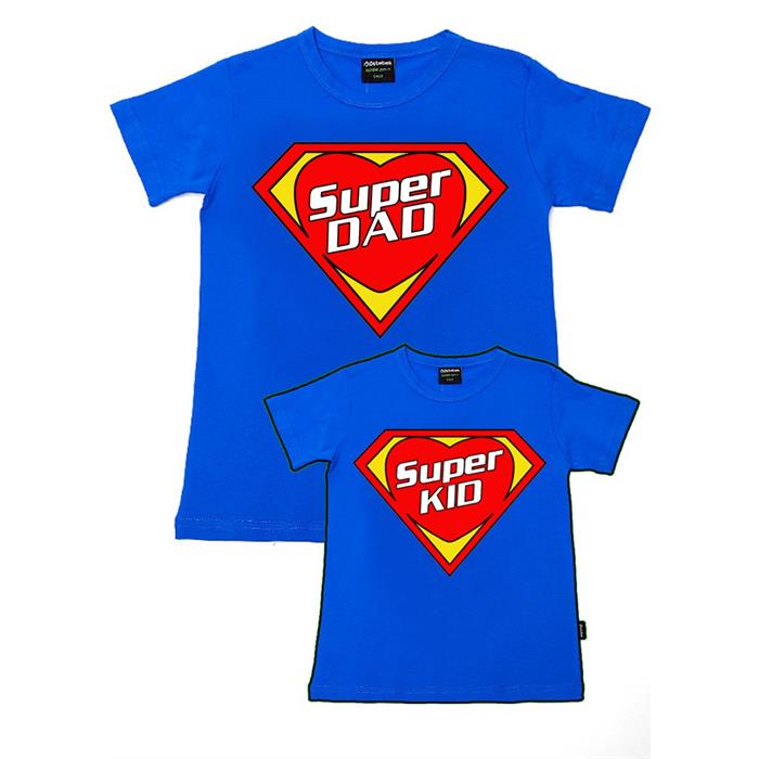 Superdad & Superkid Baba Oğul Aile T-Shirtleri