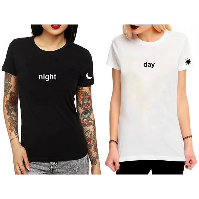 Night & Day  Çift Kadın T-Shirt