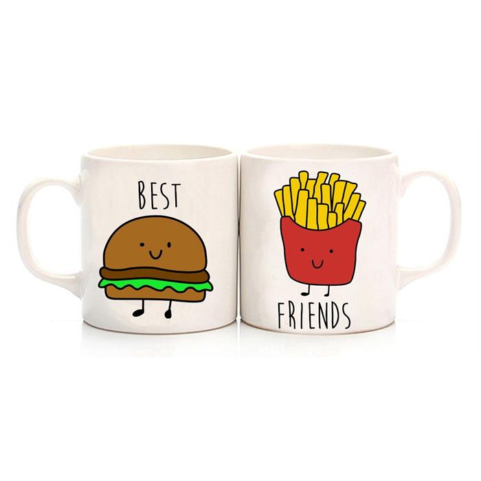 Hamburger & Patates Best Friend  Kupa