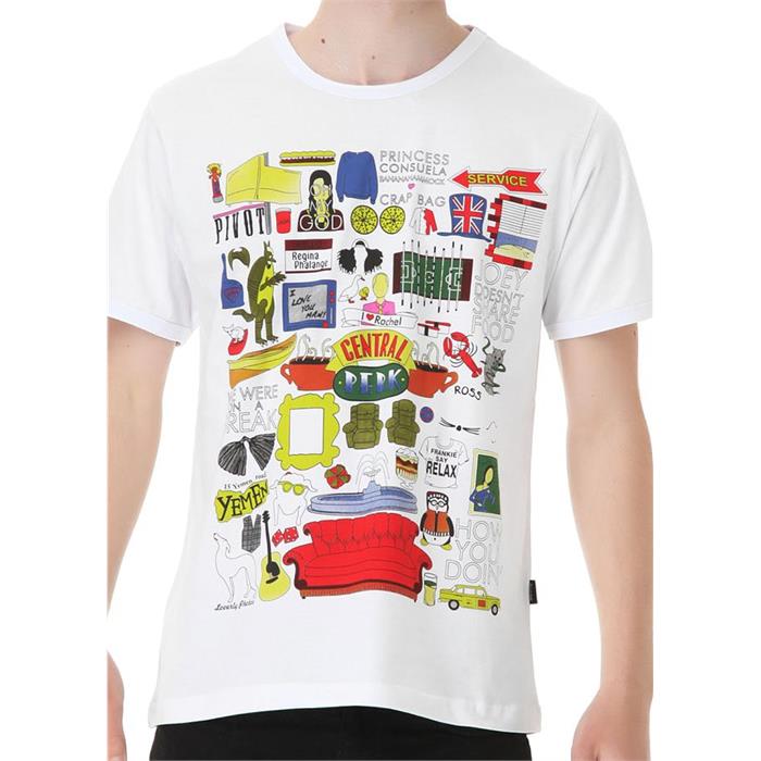 Friends - Central Perk Kolaj  Unisex T-Shirt