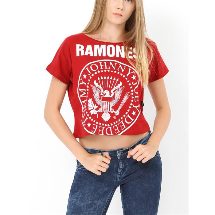 Ramones Yarım Kadın T-Shirt