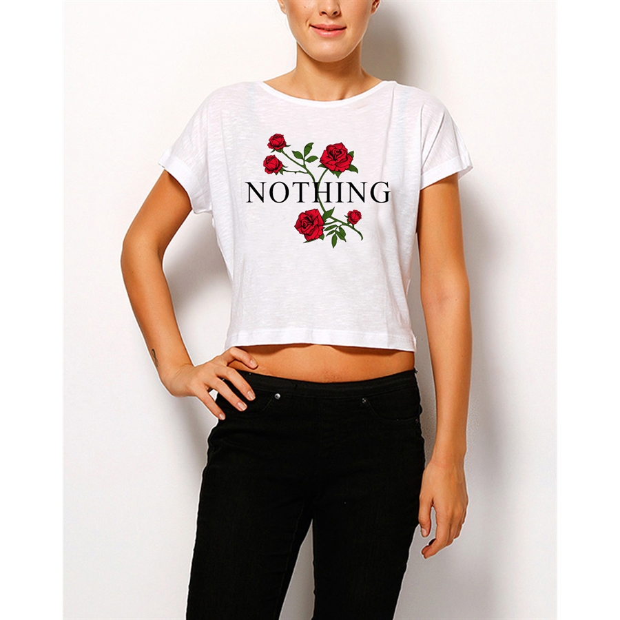 Nothing Yarım Kadın T-Shirt