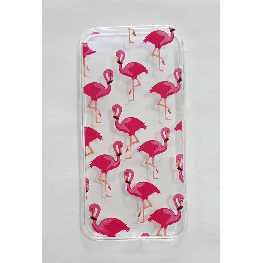 Şeffaf Flamingolar İphone Telefon Kılıfları
