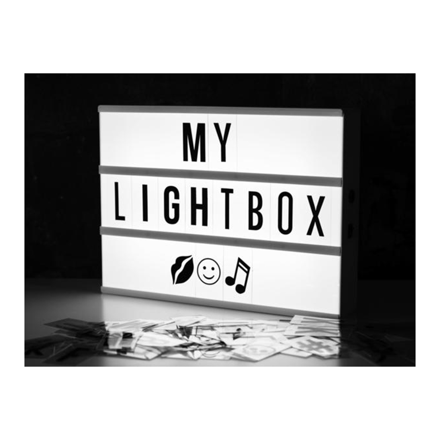 Led Light Box A4 Işıklı Mesaj Panosu 60 Harf Ve Sembol