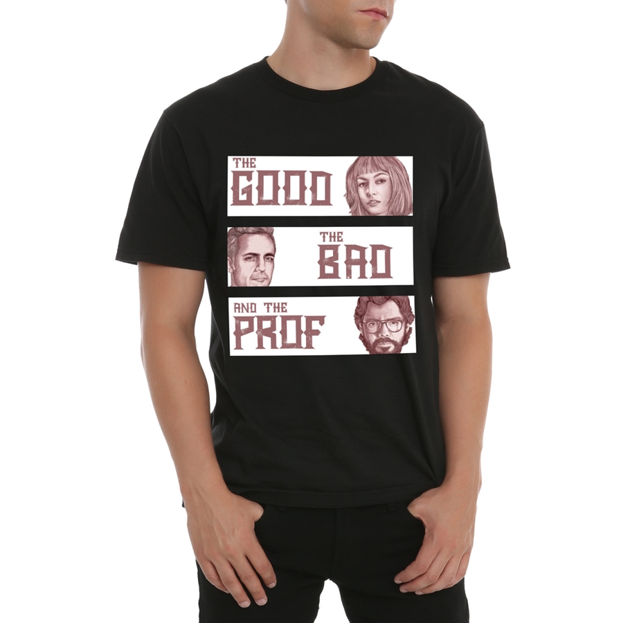 La Casa De Papel - The Good,The Bad,The Prof Unisex T-Shirt