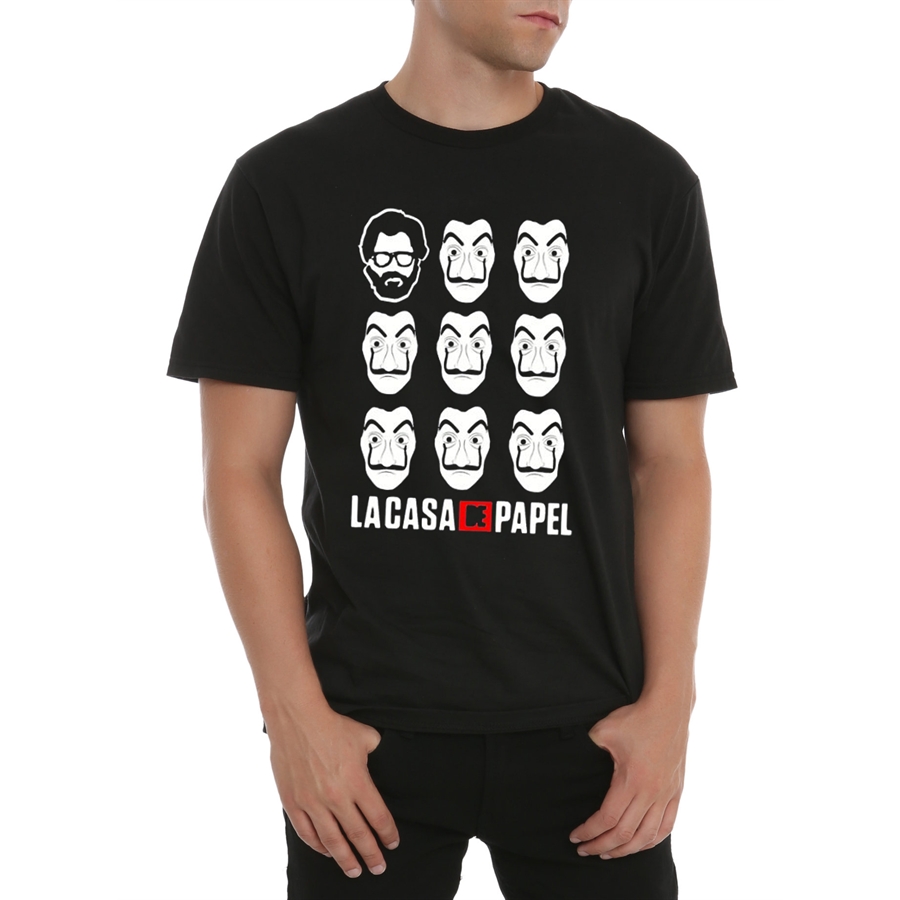 La Casa De Papel - Profesor And Masks Unisex T-Shirt