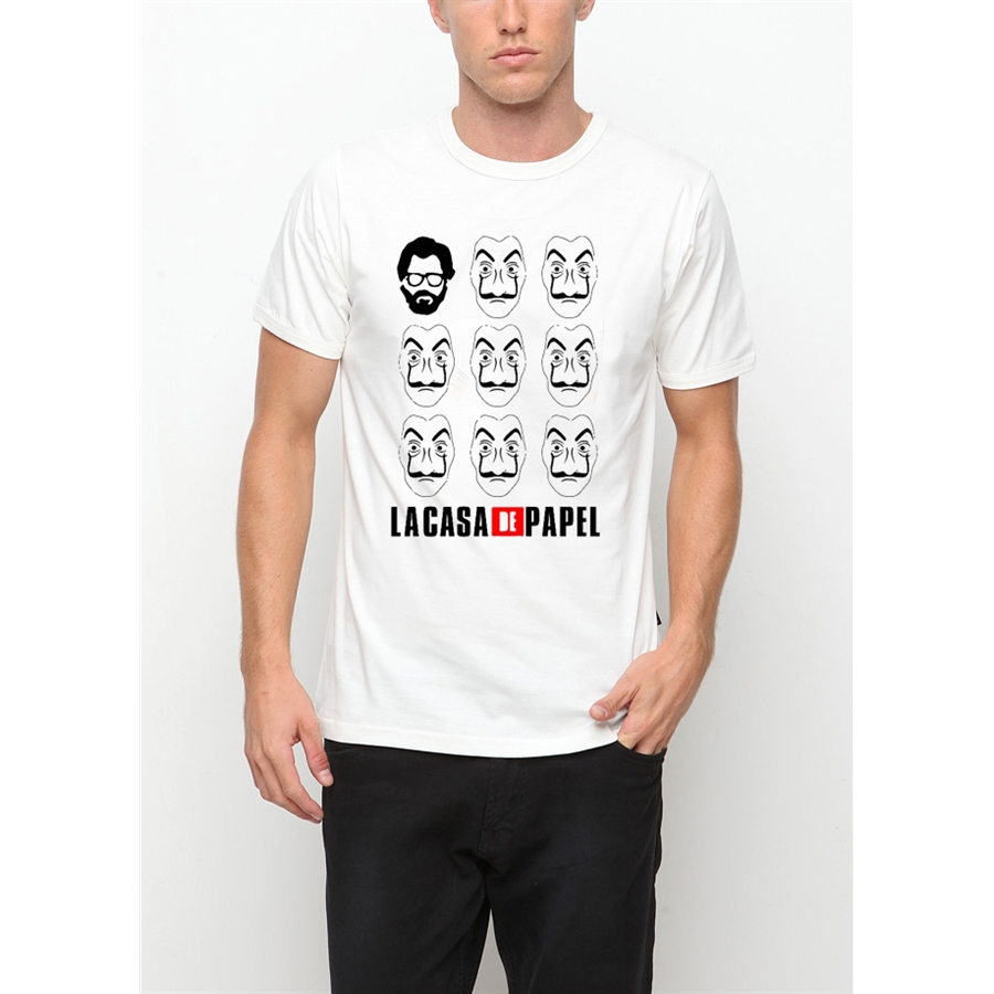 La Casa De Papel - Profesor And Masks Unisex T-Shirt