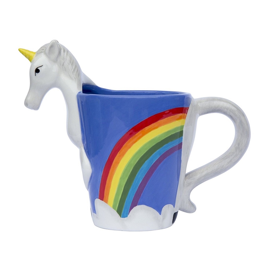 Unicorn Blue Rainbow(Gökkuşağı) Kupa