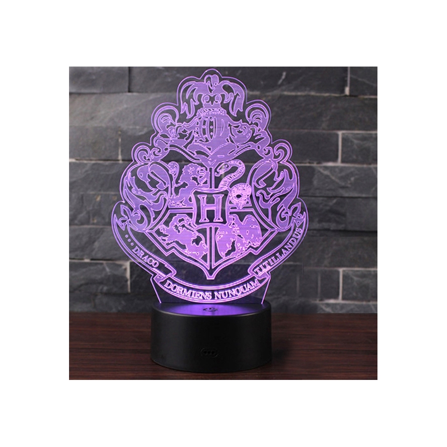 Hogwarts 3D 7 Renk Değiştiren Gece Lambası
