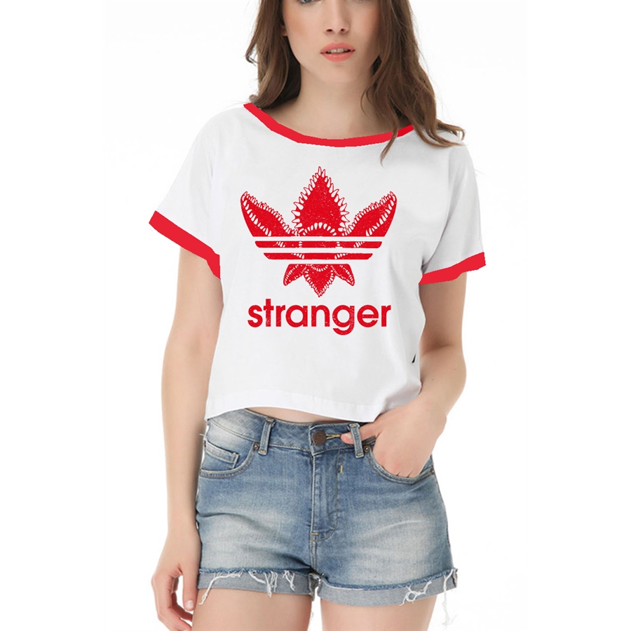 Stranger Things - Demogorgon Yarım Kadın T-Shirt
