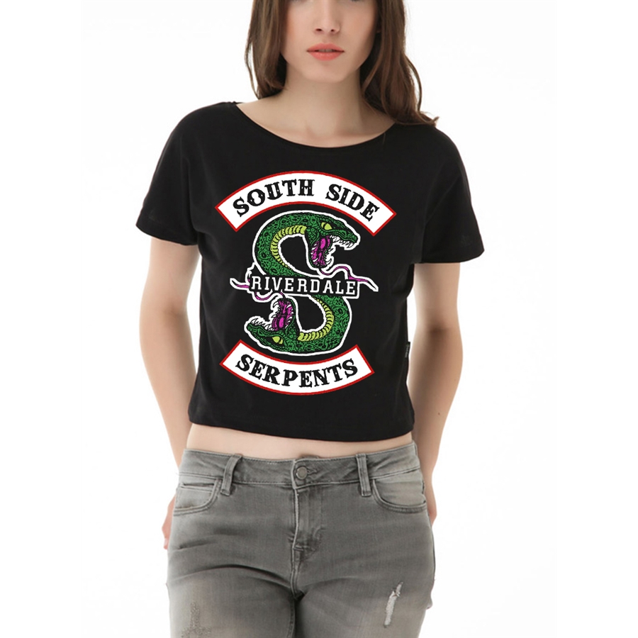 Riverdale - South Side Serpents Yarım Kadın T-Shirt