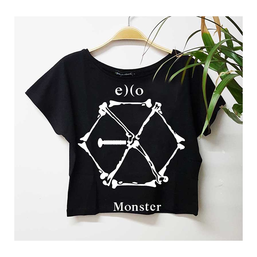 K-Pop Exo - Monster Yarım Kadın T-Shirt