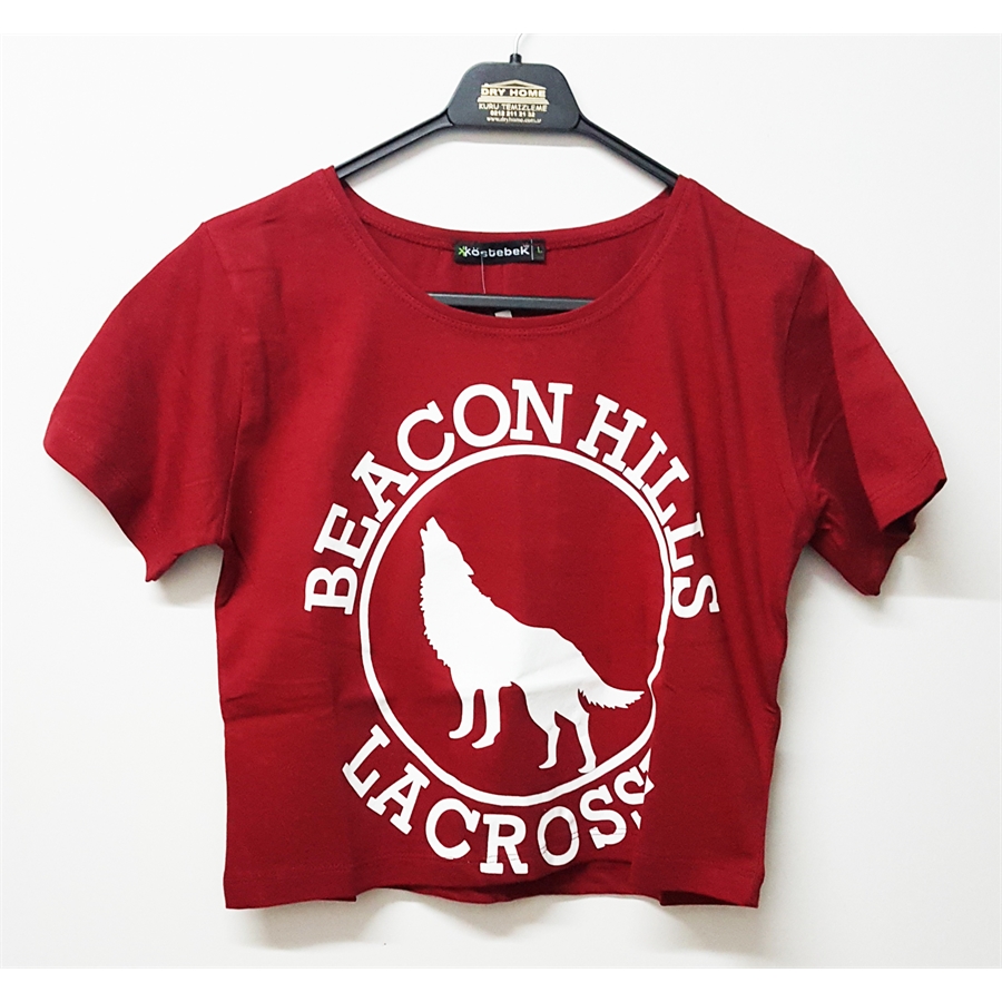 Teen Wolf - Beacon Hills Lacrosse Yarım Kadın T-Shirt