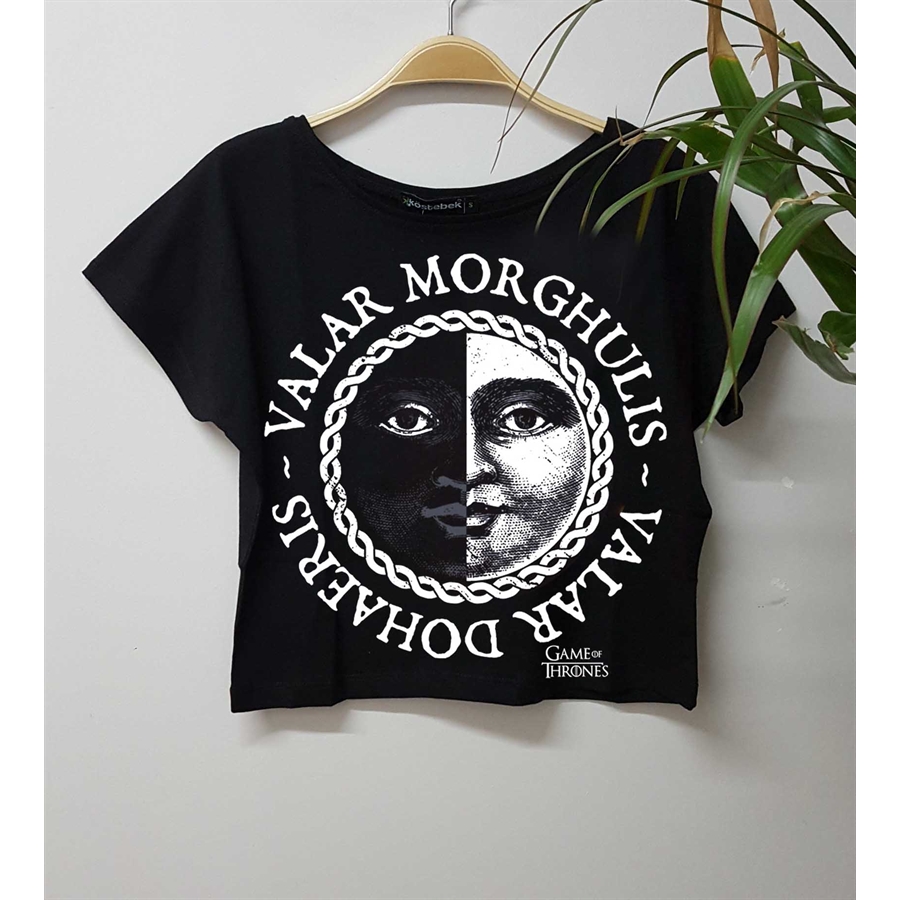 Game Of Thrones - Valar Morghulis  Yarım Kadın T-Shirt