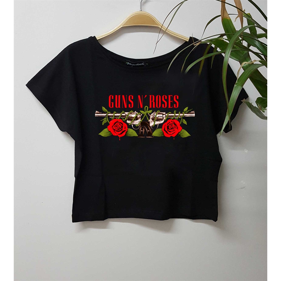 Guns'N Roses Revolver Yarım Kadın T-Shirt