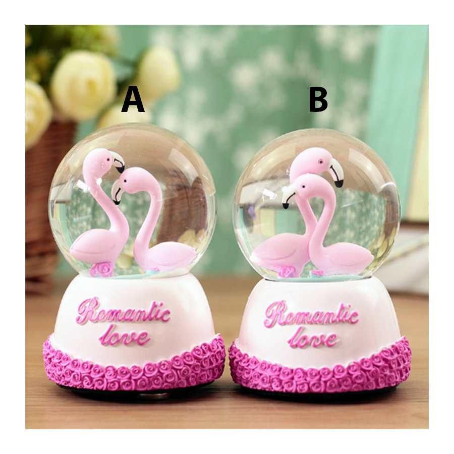 Flamingo Romantic Love Kar Küresi