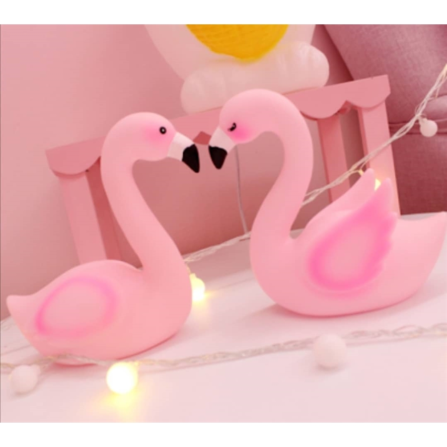 Oturan Flamingo Gece Lambası