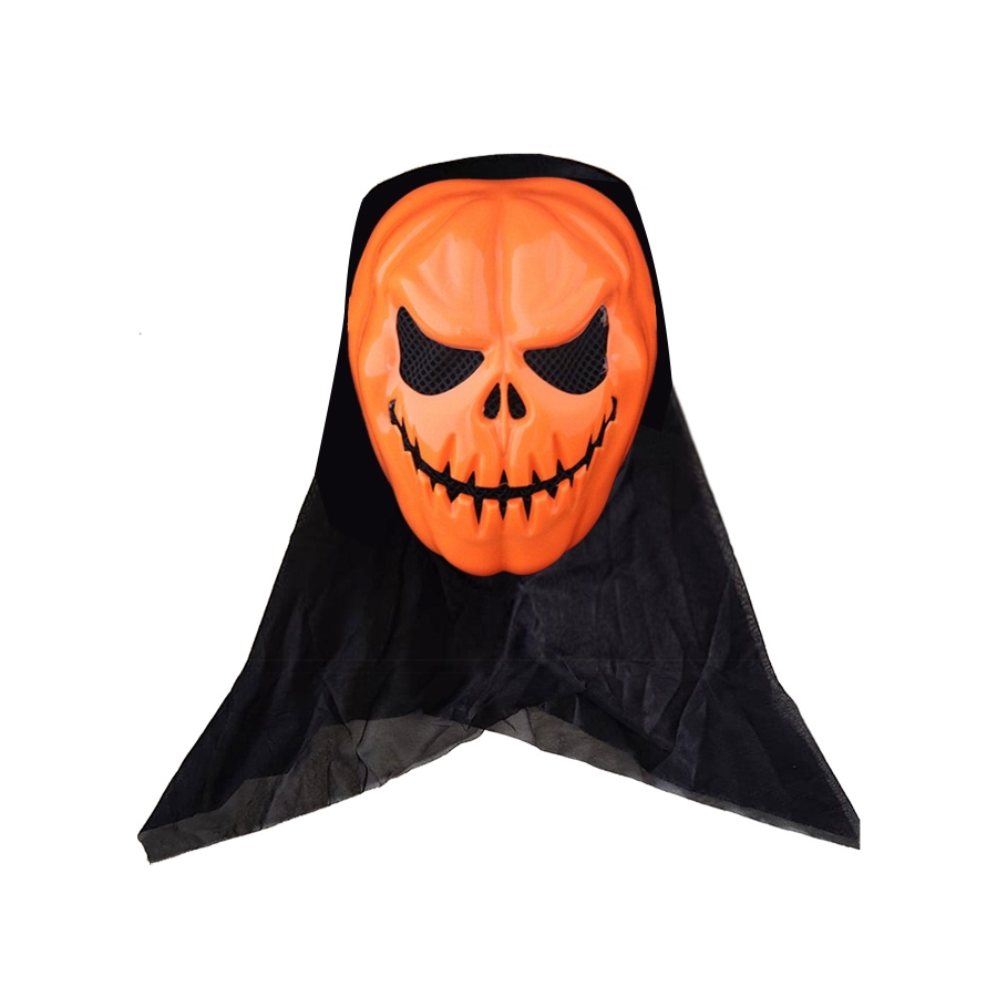 Halloween - Cadılar Bayramı -Pelerinli Balkabağı Maskesi