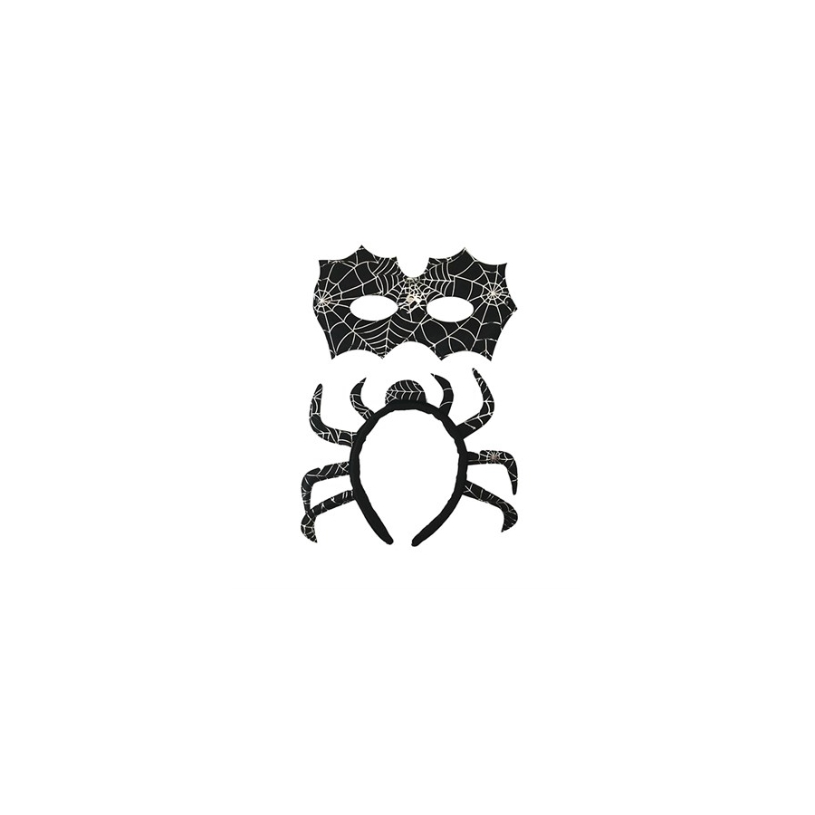 Halloween - Cadılar Bayramı -Örümcek Taçlı Maske 
