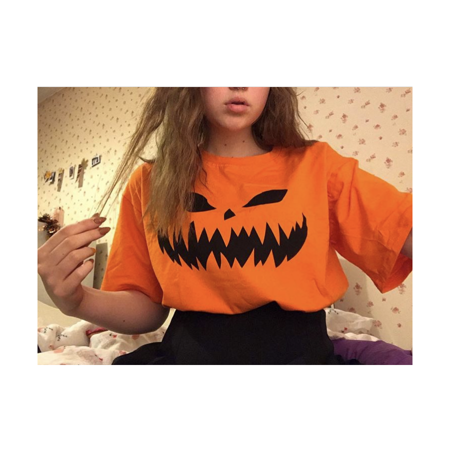 Halloween - Cadılar Bayramı- Balkabağı Kadın T-Shirt