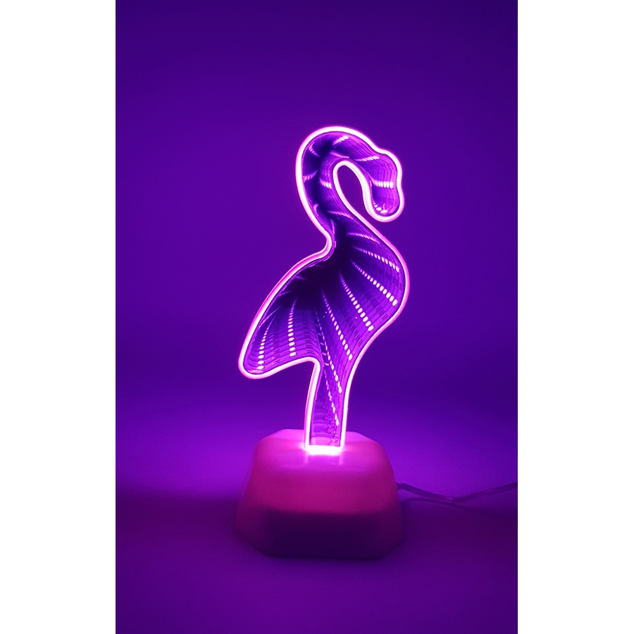 Flamingo Usb Ve Pilli Çift Taraflı Gece Lambası