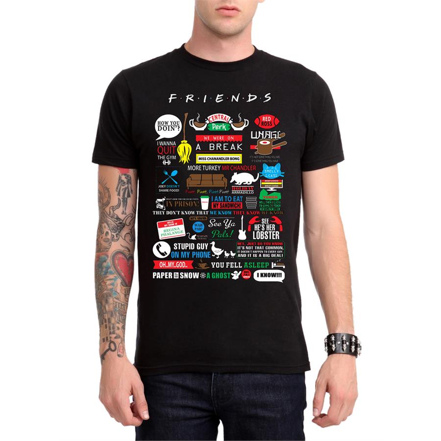 Friends - Central Perk New Kolaj Unisex T-Shirt