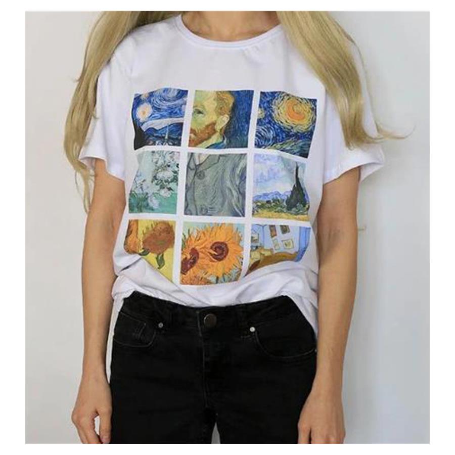 Art - Van Gogh Portre Kolaj Unisex T-Shirt