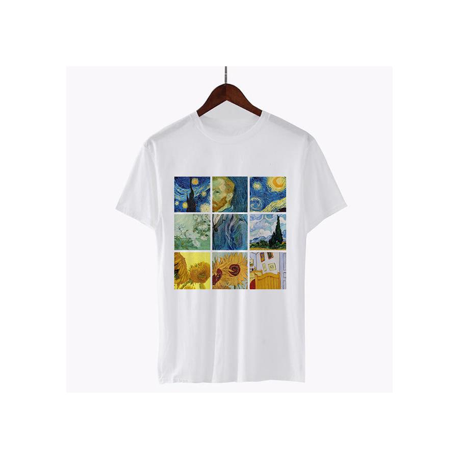 Art - Van Gogh Portre Kolaj Unisex T-Shirt
