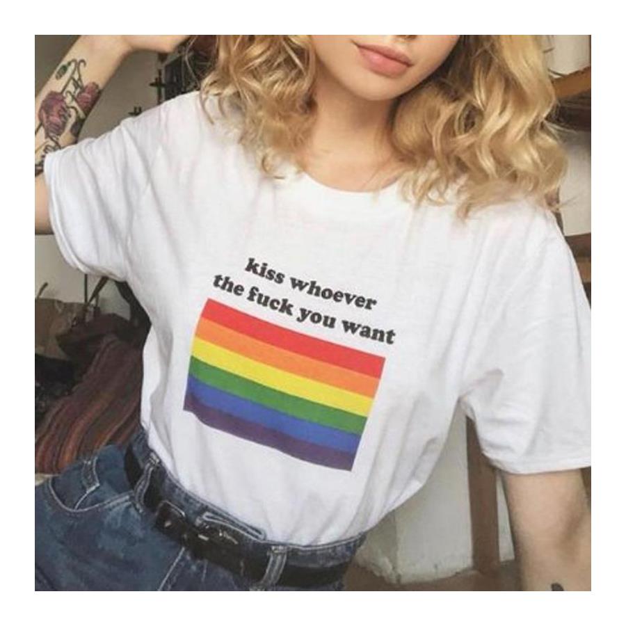 Kiss Whoever The Fuck You Want Unisex T-Shirt