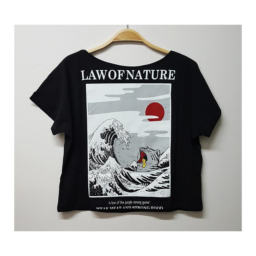 Art - Katsushika Hokusai – The Great Wave Kadın Yarım T-Shirt