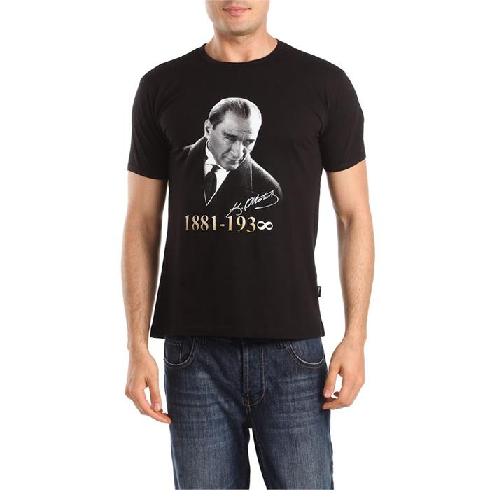 Mustafa Kemal Atatürk - Profil Atatürk  Büyük Beden T-Shirt