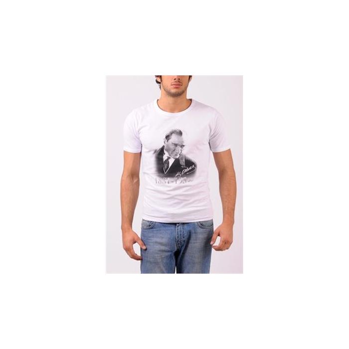 Mustafa Kemal Atatürk - Profil Atatürk  Büyük Beden T-Shirt