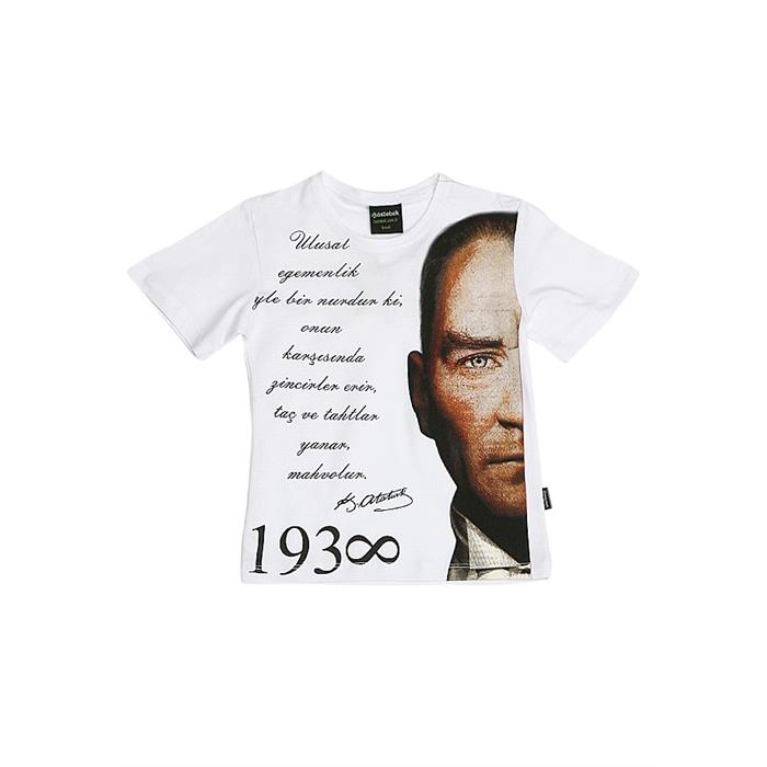 Atatürk Yarım Yüz Çocuk T-Shirt