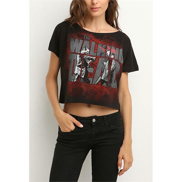 The Walking Dead - Yarım Kadın T-Shirt