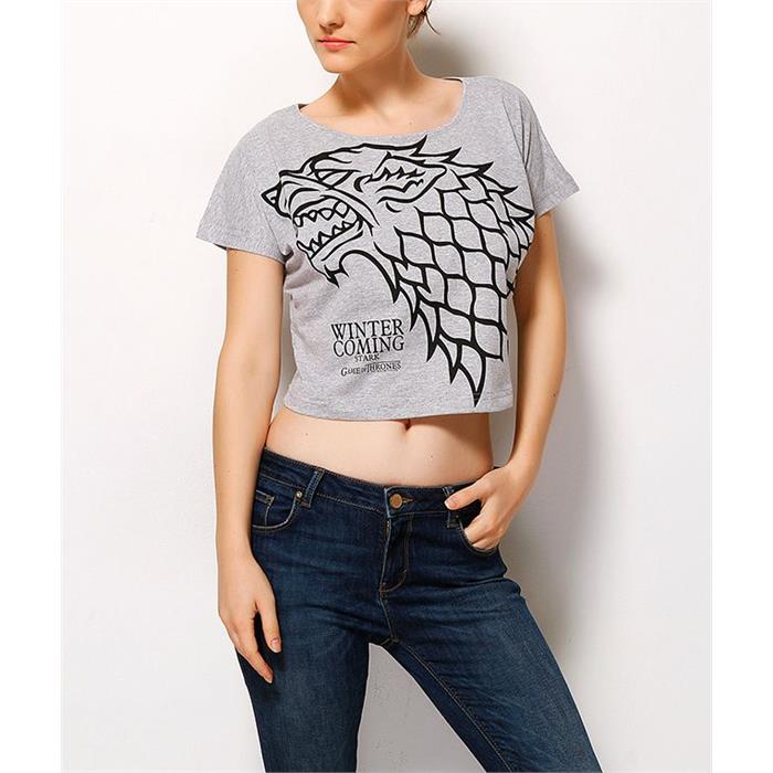 Game Of Thrones - Stark Kadın Yarım T-Shirt