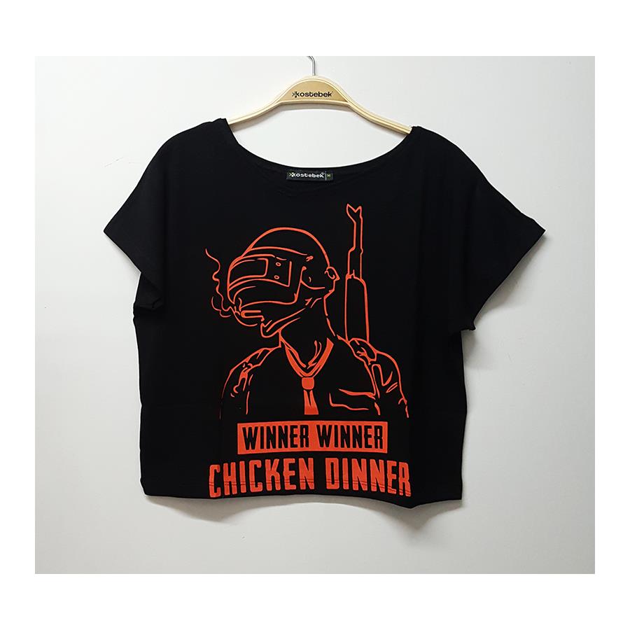 Pubg - Winner Winner Chicken Dinner Yarım Kadın T-Shirt