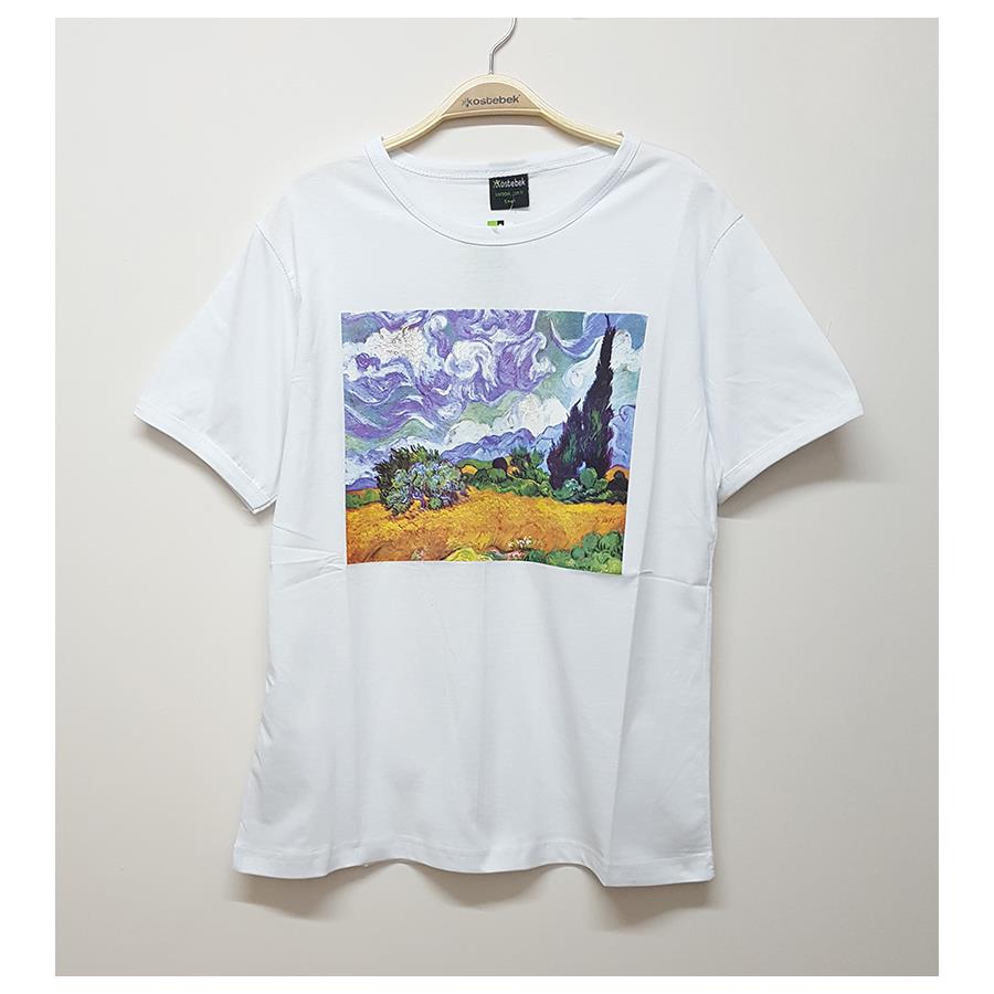 Art - Van Gogh - Wheat Field Unisex T-Shirt